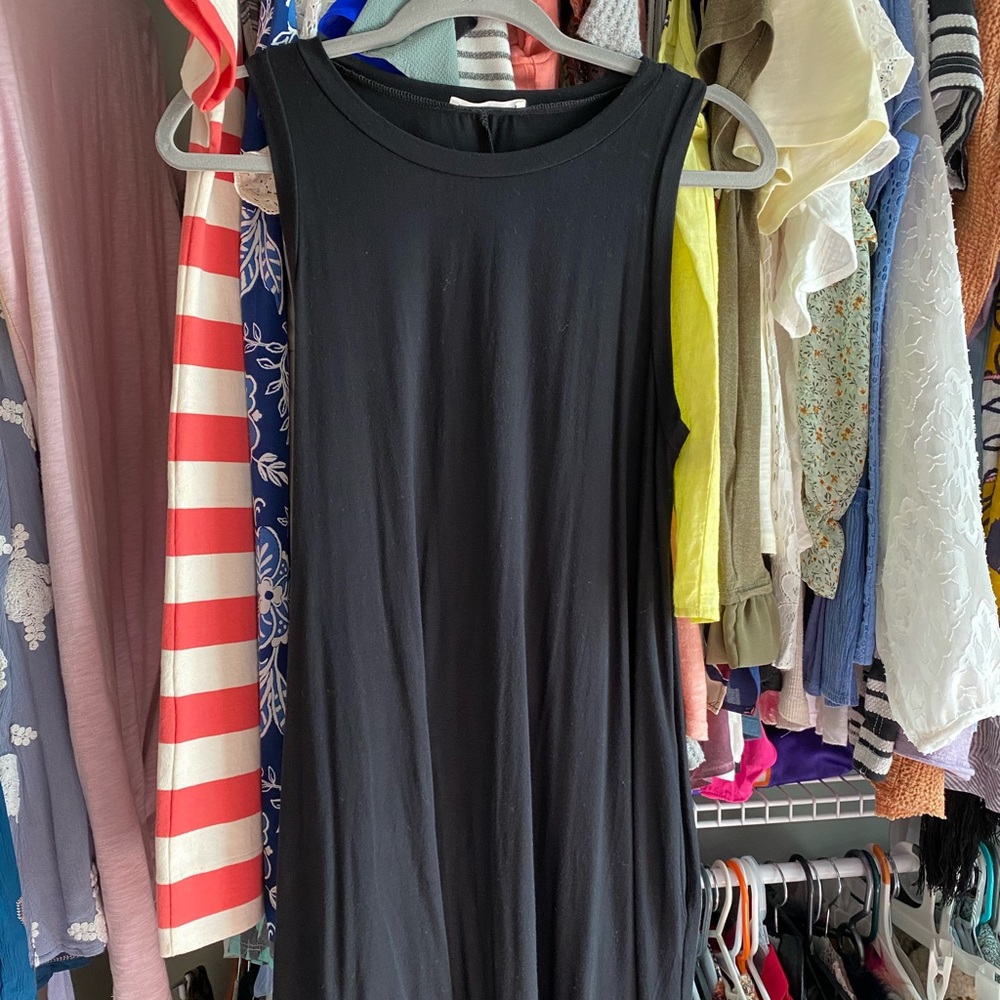 Black T-shirt dress